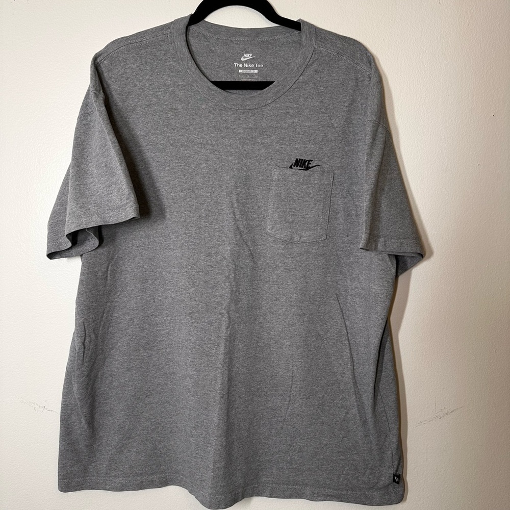 Nike Gray Short Sleeve Tee Versatile Casual Wear